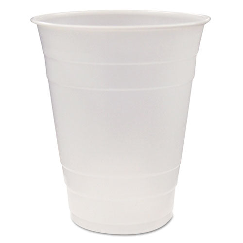 Translucent Drink Cups, 16 Oz, Clear, 80/pack, 12 Packs/carton