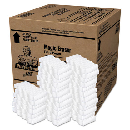 Magic Eraser Extra Durable, 4.6 X 2.4, 0.7" Thick, White, 30/carton