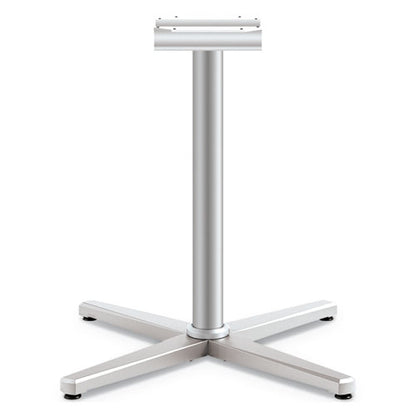 Arrange X-leg Base For 42" To 48" Tops, 32w X 32d X 28h, Silver