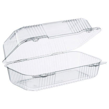 Staylock Clear Hinged Lid Containers, 5.4 X 9 X 3.5, Clear, Plastic, 250/carton