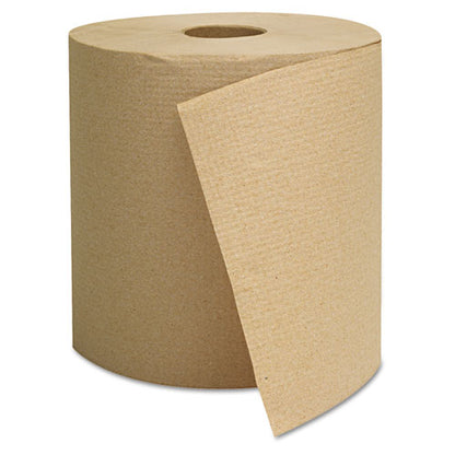 Hardwound Towels, 1-ply, 800 Ft, Brown, 6 Rolls/carton