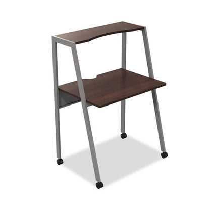 Kompass Flexible Home/office Desk, 33" X 23.4" X 48", Mocha