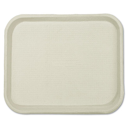 Savaday Molded Fiber Food Trays, 1-compartment, 9 X 12 X 1, White, Paper, 250/carton