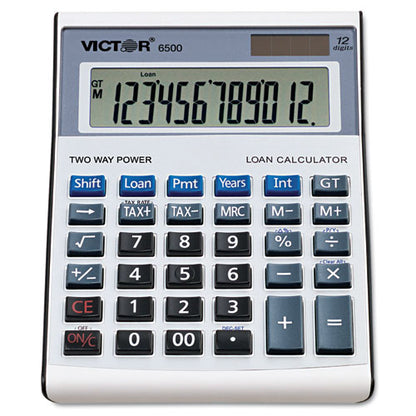 6500 Executive Desktop Loan Calculator, 12-digit Lcd