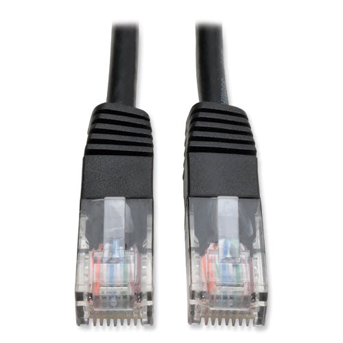 Cat5e 350 Mhz Molded Patch Cable, 7 Ft, Black