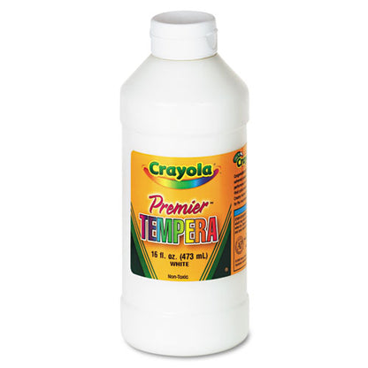 Premier Tempera Paint, White, 16 Oz Bottle