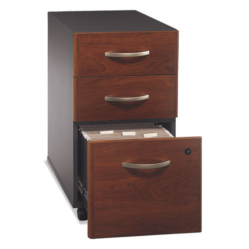 Series C Mobile Pedestal File, Left/right, 3-drawers: Box/box/file, Legal/letter/a4/a5, Cherry/gray, 15.75" X 20.25" X 27.88"