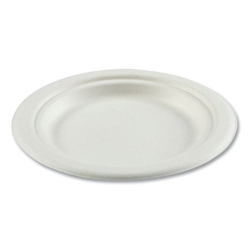 Bagasse Pfas-free Dinnerware, Plate, 6" Dia, Tan, 1,000/carton