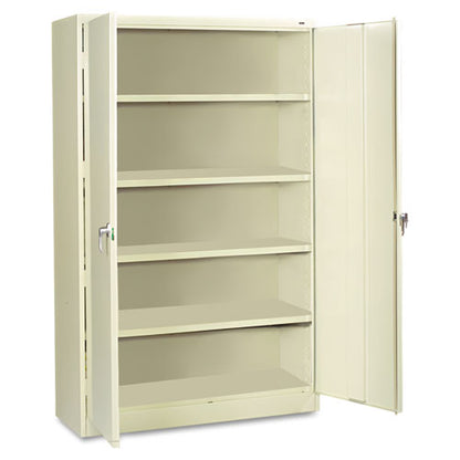 Assembled Jumbo Steel Storage Cabinet, 48w X 24d X 78h, Putty