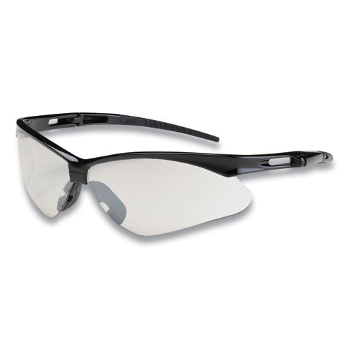 Anser Optical Safety Glasses, Scratch-resistant, Clear Lens, Black Frame