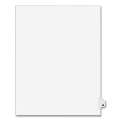Preprinted Legal Exhibit Side Tab Index Dividers, Avery Style, 10-tab, 24, 11 X 8.5, White, 25/pack, (1024)