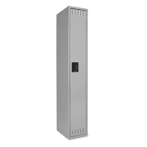 Single-tier Locker, One Locker With Hat Shelf And Coat Rod, 12w X 18d X 72h, Medium Gray