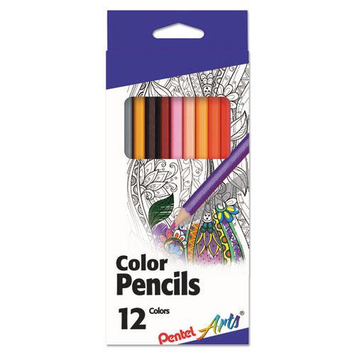 Color Pencils, 1.98 Mm, H (#3), Assorted Lead/barrel Colors, Dozen