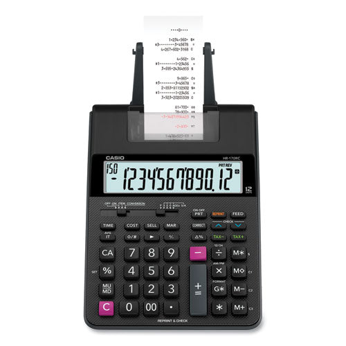 Hr170r Printing Calculator, Black/red Print, 2 Lines/sec
