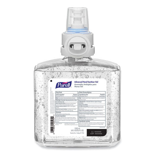 Advanced Gel Hand Sanitizer Refill, 1,200 Ml, Clean Scent, For Es8 Dispensers, 2/carton