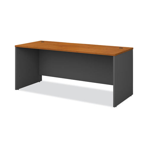 Series C Collection Desk Shell, 71.13" X 29.38" X 29.88", Natural Cherry/graphite Gray