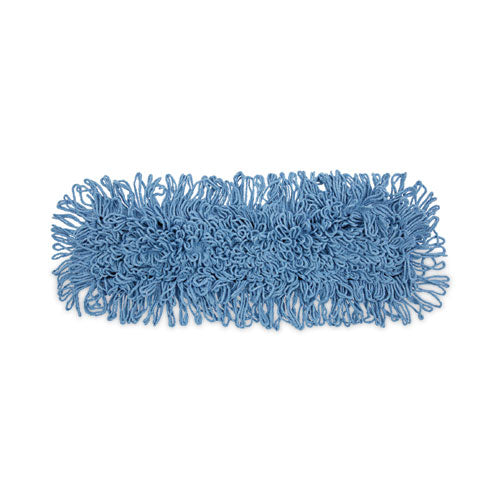 Mop Head, Dust, Looped-end, Cotton/synthetic Fibers, 24 X 5, Blue