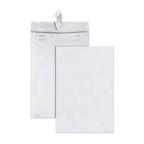 Lightweight 14 Lb Tyvek Catalog Mailers, #15, Square Flap, Redi-strip Adhesive Closure, 10 X 15, White, 100/box