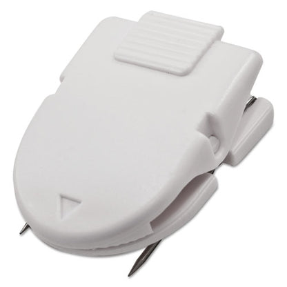 Wall Clips For Fabric Panels, 60 Sheet Capacity, White, 10/box