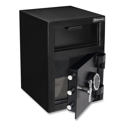 Steel Depository Safe With Digital Lock, 14 X 15.2 X 20.2, 1.06 Cu Ft, Black