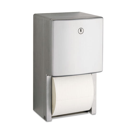 Conturaseries Two-roll Tissue Dispenser, 6.08 X 5.94 X 11, Stainless Steel