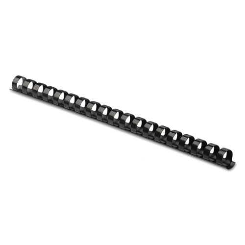 Plastic Comb Bindings, 5/8" Diameter, 120 Sheet Capacity, Black, 100/pack