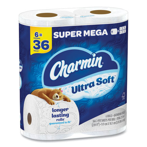 Ultra Soft Bathroom Tissue, Septic-safe, 2-ply, White, 336 Sheets/roll, 18 Rolls/carton