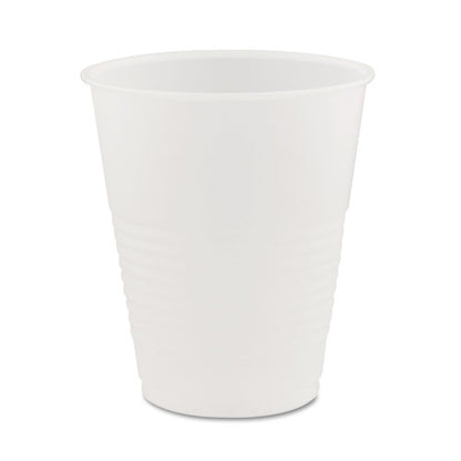 High-impact Polystyrene Squat Cold Cups, 12 Oz, Translucent, 50/pack