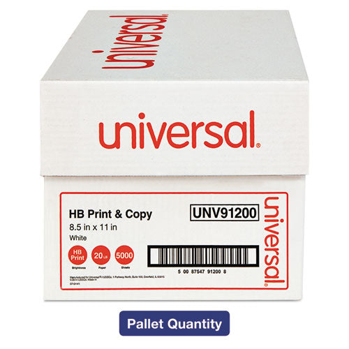 Multipurpose Paper, 96 Bright, 20 Lb Bond Weight, 8.5 X 11, White, 500 Sheets/ream, 10 Reams/carton, 40 Cartons/pallet