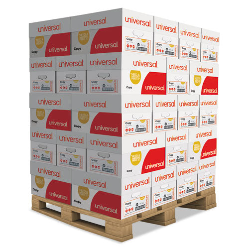 Copy Paper, 92 Bright, 20 Lb Bond Weight, 8.5 X 11, White, 500 Sheets/ream, 10 Reams/carton, 40 Cartons/pallet