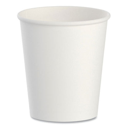 White Paper Water Cups, 3 Oz, 100/bag, 50 Bags/carton