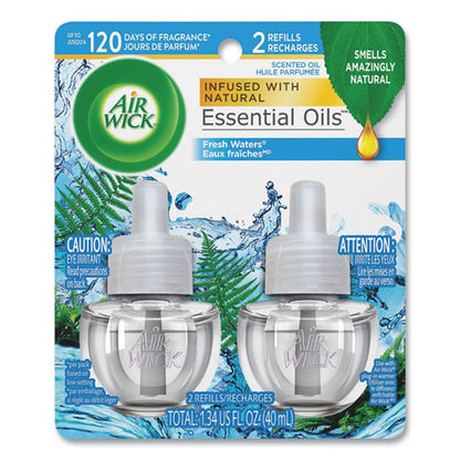 Scented Oil Refill, Fresh Waters, 0.67 Oz, 2/pack, 6 Pack/carton