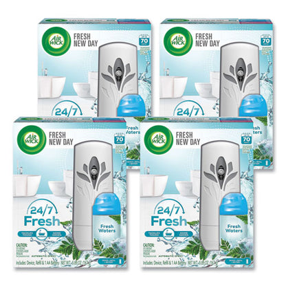 Freshmatic Ultra Automatic Starter Kit, 5.94 X 3.31 X 7.63, White, Fresh Waters, 4/carton