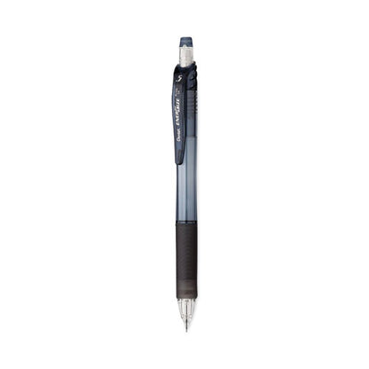 Energel Rtx Gel Pen, Retractable, Medium 0.7 Mm, Black Ink, Black Barrel, 5/pack