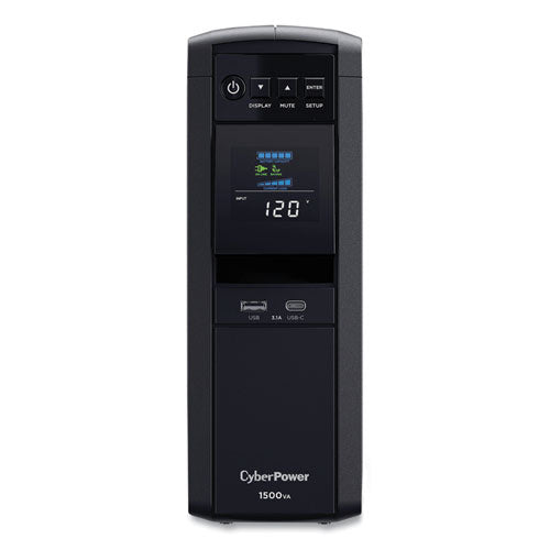 Pfc Sinewave Cp1500pfclcd Ups Battery Backup, 12 Outlets, 1,500 Va, 1,030 J