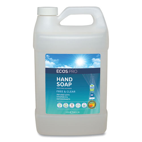 Liquid Hand Soap, Free & Clean Scent, 1 Gal Bottle