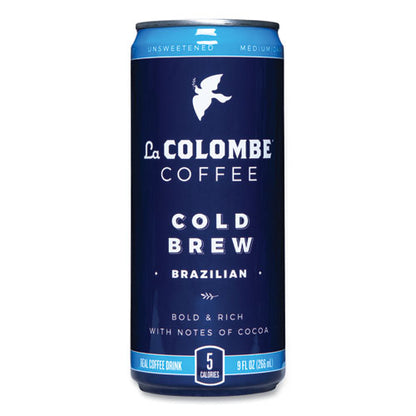 Cold Brew Coffee, Brazilian Bold, 9 Oz Can, 12/carton