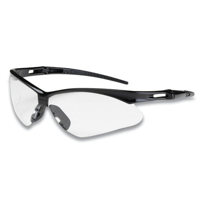 Anser Optical Safety Glasses, Anti-fog, Scratch-resistant, Clear Lens, Black Frame