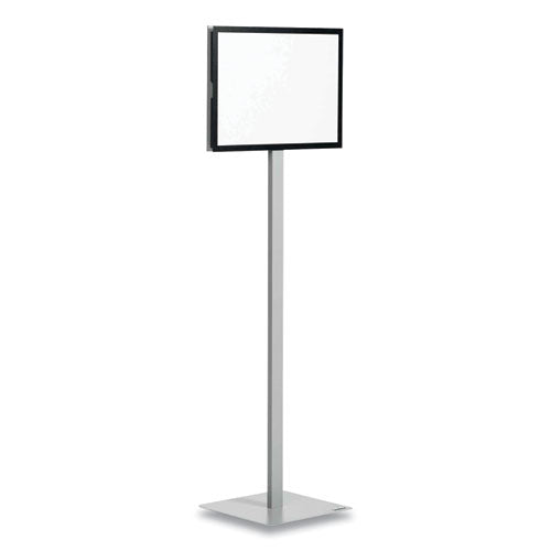 Info Basic Floor Stand, 55.31" Tall, Black Stand, 11 X 17 Face