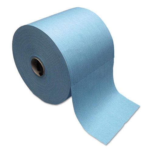 Tuff-job Spunlace Towels, Blue, Jumbo Roll, 12 X 13, 955/roll