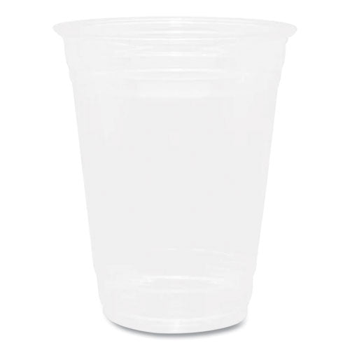 Pet Plastic Cups, 16 Oz, Clear, 1,000/carton