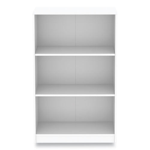 Three-shelf Bookcase, 27.56" X 11.42" X 44.33", White