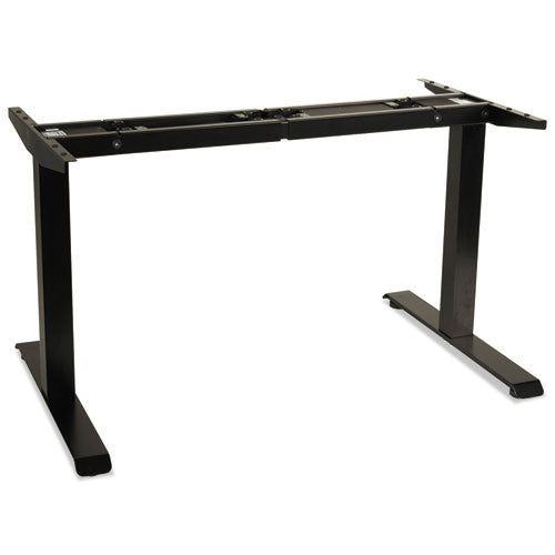 Adaptivergo Sit-stand Two-stage Electric Height-adjustable Table Base, 48.06" X 24.35" X 27.5" To 47.2", Black