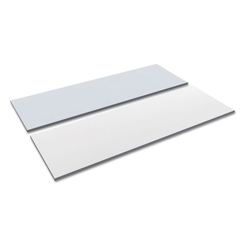 Reversible Laminate Table Top, Rectangular, 71.5w X 23.63d, White/gray