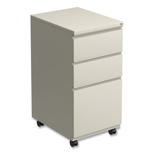 File Pedestal With Full-length Pull, Left Or Right, 3-drawers: Box/box/file, Legal/letter, Putty, 14.96" X 19.29" X 27.75"