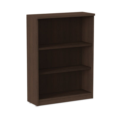 Alera Valencia Series Bookcase, Three-shelf, 31.75w X 14d X 39.38h, Espresso