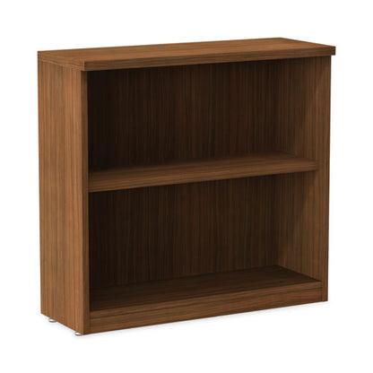 Alera Valencia Series Bookcase,two-shelf, 31.75w X 14d X 29.5h, Modern Walnut