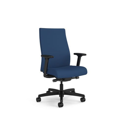 Ignition 2.0 Upholstered Mid-back Task Chair, Up To 300 Lbs, 17 To 21.5 Seat Height, Elysian Seat And Back, Black Base