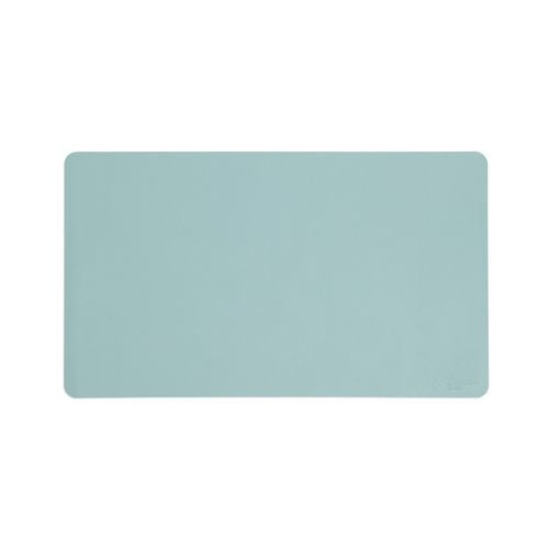 Vegan Leather Desk Pads, 23.6" X 13.7", Light Blue