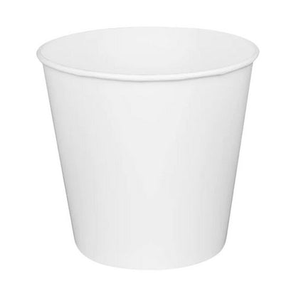 Food Bucket, 170 Oz, 8.9" Dia X 8.36"h, White, Paper, 150/carton